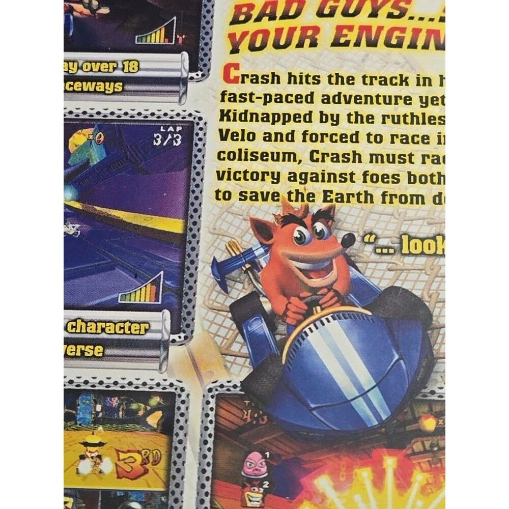 Crash Nitro Kart Crash Bandicoot (Original Xbox) CIB COMPLETE & TESTED